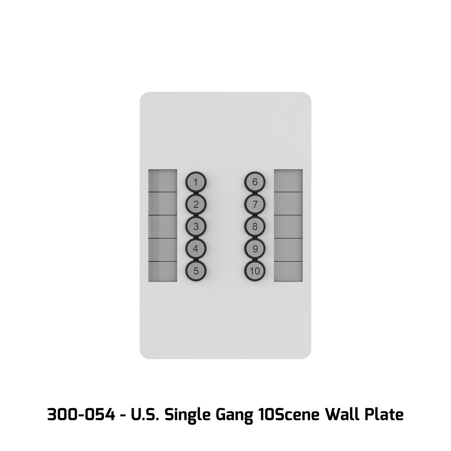 GeNetix 10 Scene Wall Plate (Dual Pack) US, incl. Front in b/w