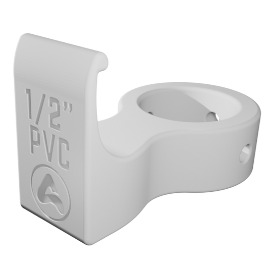 Vinyl Siding to Vertical Closed Pipe Clips for PVC