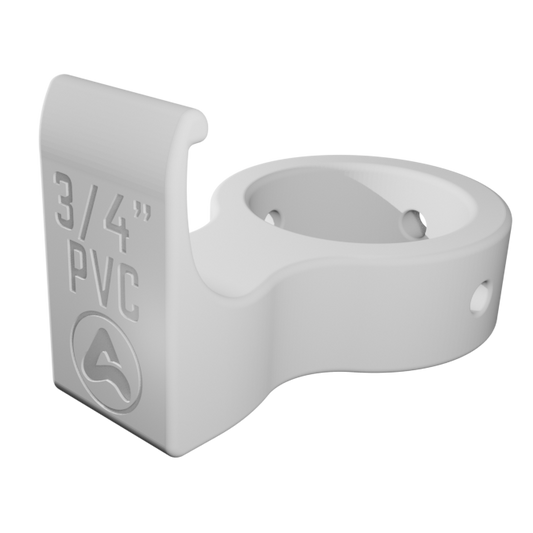 Vinyl Siding to Vertical Closed Pipe Clips for PVC