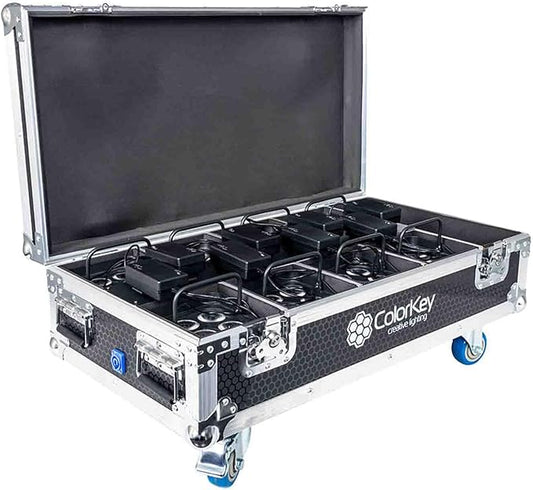 8-pc Charging Road Case for
MobilePar Mini Hex 4 MKII 6
