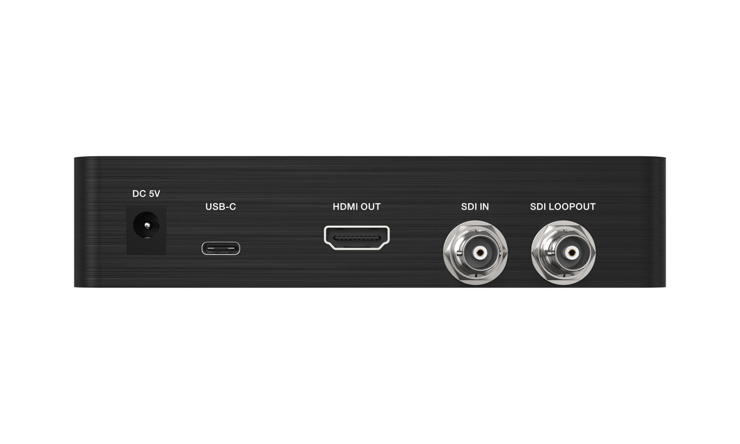12GCSA: USB-C 12G-SDI Video Capture Card Box with Scaler/HDM/SDI Loop Out and Audio