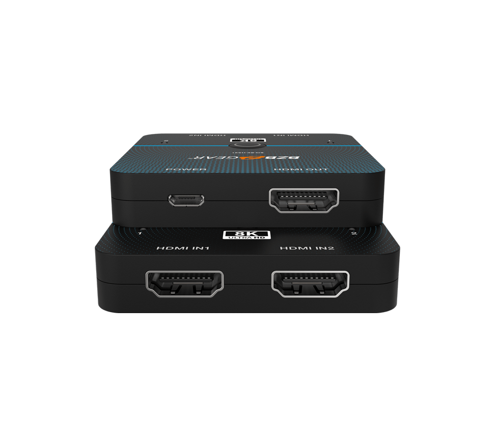 2x1 8K Ultra Slim HDMI Switcher