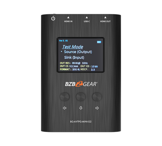 AVTPG-MINI-G2: 8K/4K/1080P HDMI 2.1 48Gpbs Portable Signal Test Generator and Analyzer