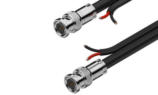 1080P FHD 75-ohm Premade Shielded SDI with DC Siamese Cable