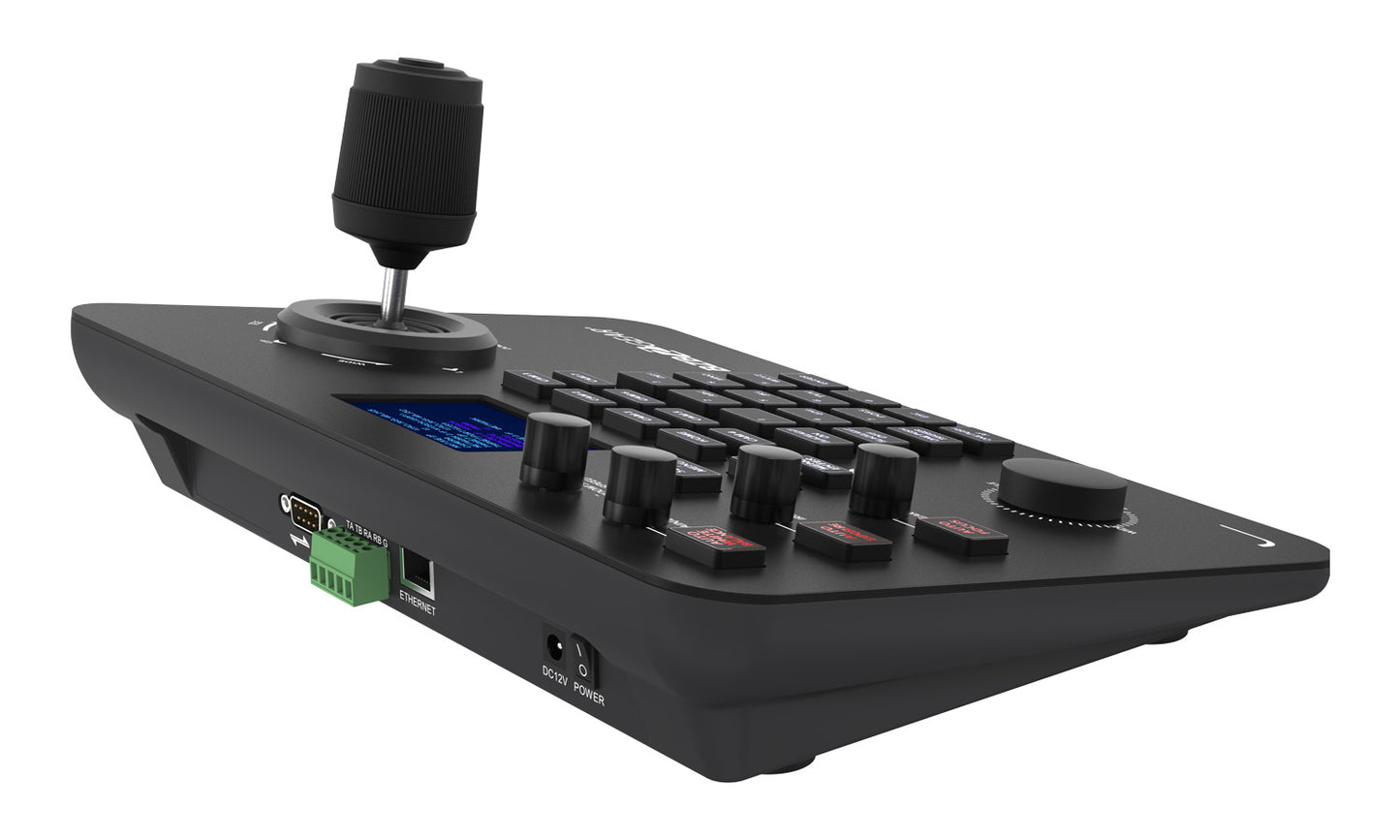 Commander: Universal Advanced Serial and IP PTZ Joystick Controller with POE(IP/RS-232/422/485)