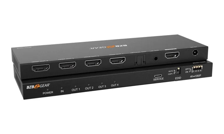 4K UHD HDMI Splitter with Downscaler with Digital and Analog Audio Output