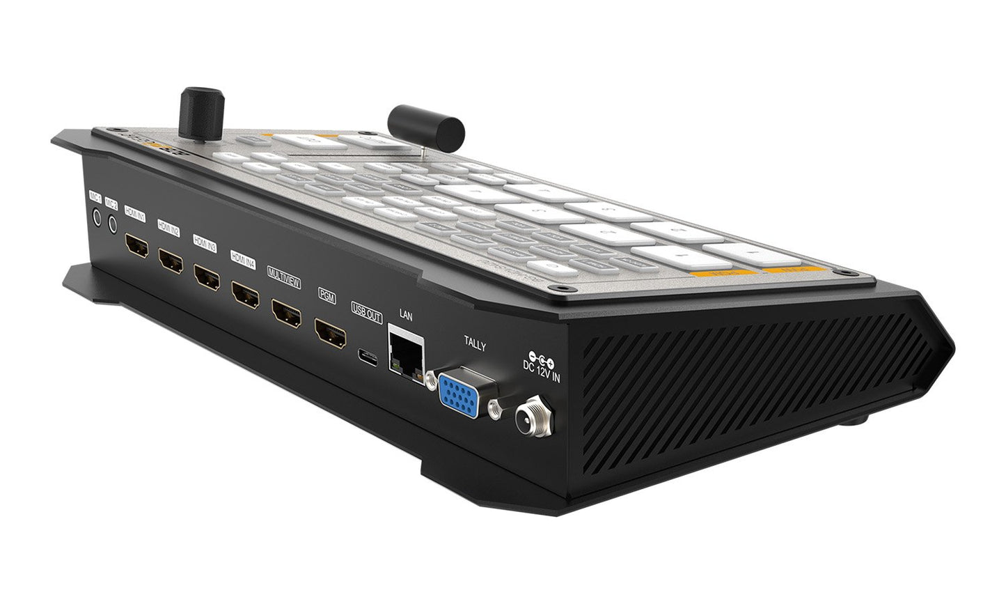 HDVS42U: 4-Channel 1080P FHD HDMI Live Streaming Switcher Mixer with HDMI/USB-C Output
