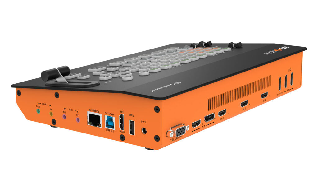 4-Channel 4K UHD Live Streaming HDMI/DP Switcher Mixer with PIP and USB 3.0 Capture Card