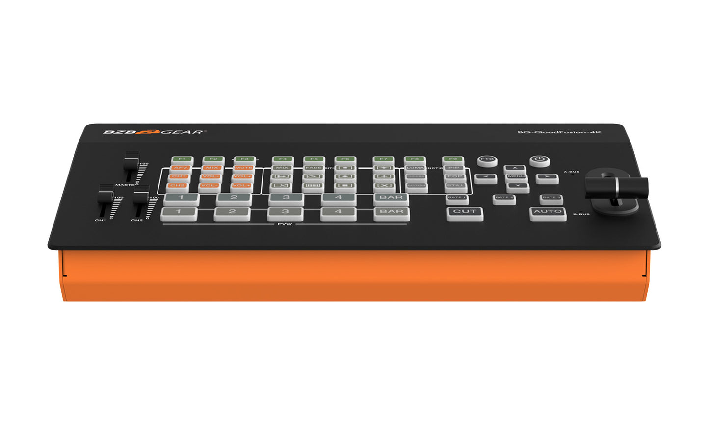 4-Channel 4K UHD Live Streaming HDMI/DP Switcher Mixer with PIP and USB 3.0 Capture Card
