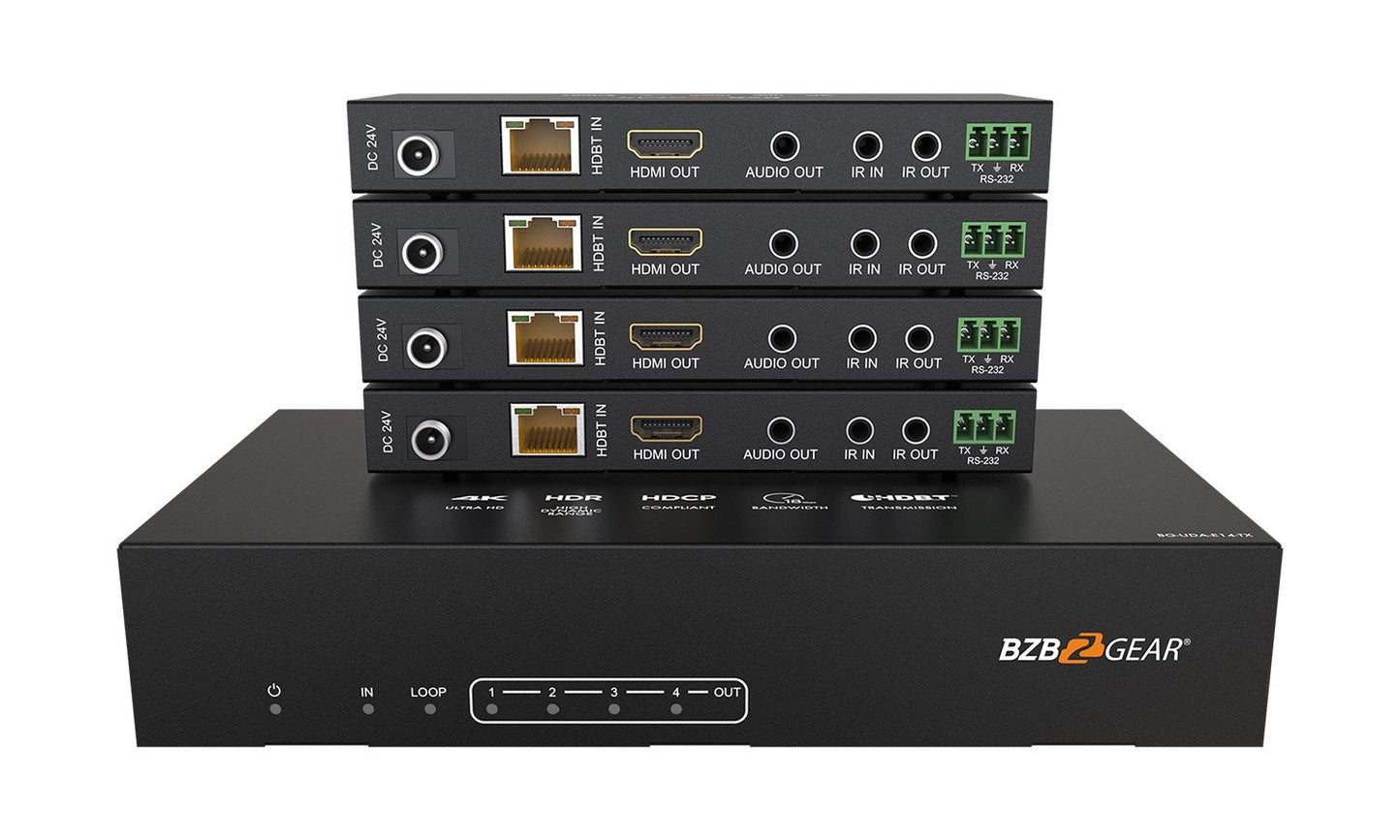 UDA: 4K UHD HDMI HDBaseT Splitter/Distribution Amplifier Kit