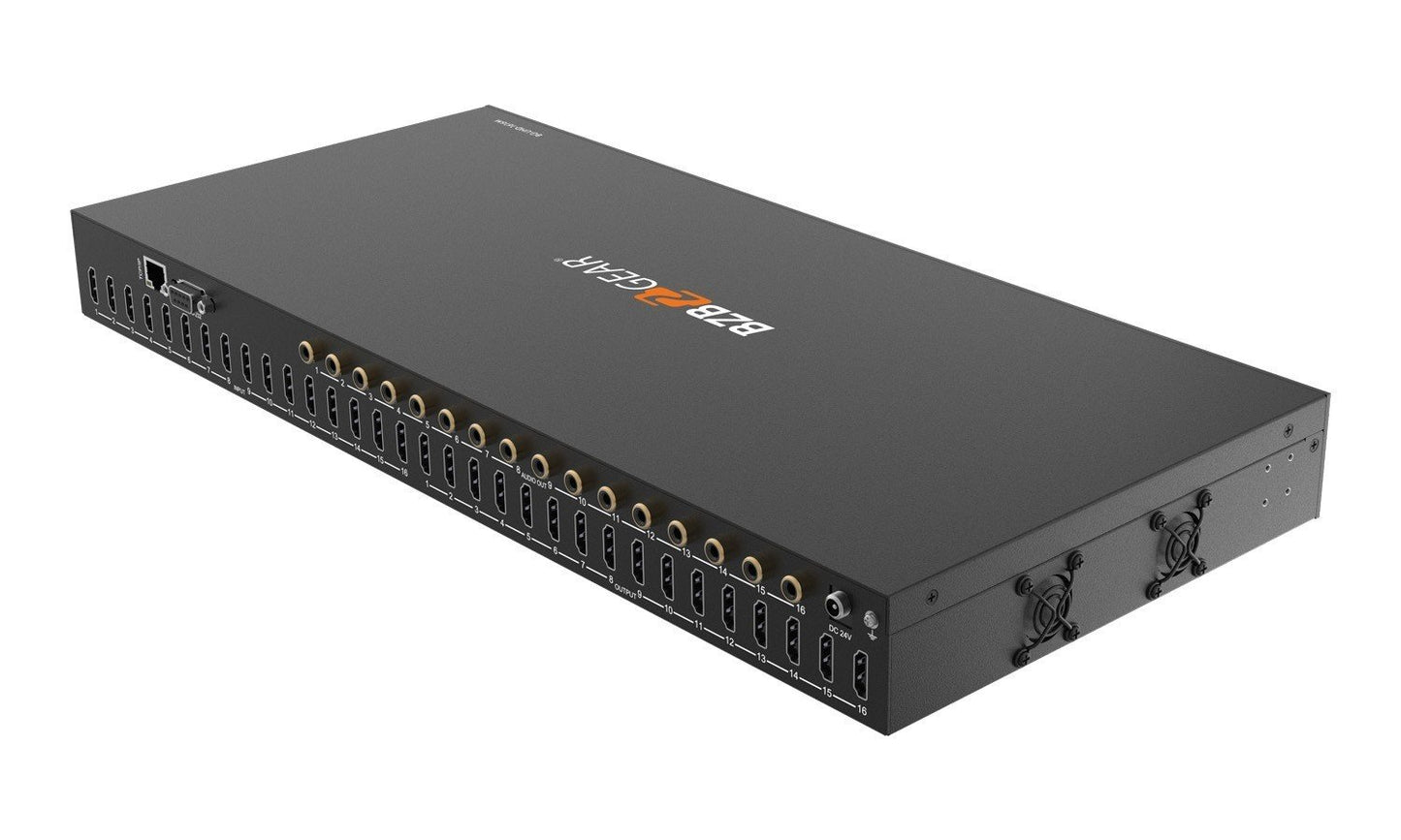 16x16 4K UHD HDMI Matrix with Advance EDID/Audio De-embedding/Downscaling and CEC