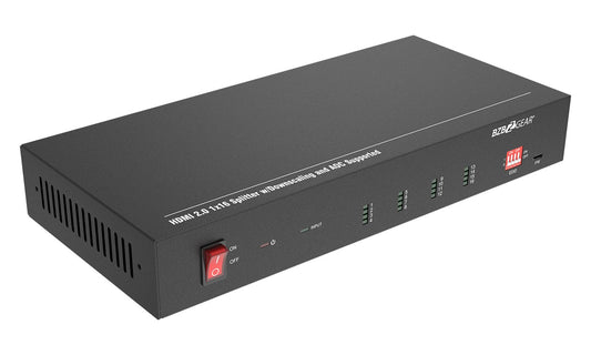 UHD-DA1X16: 4K UHD HDMI Splitter/Distribution Amplifier with Downscaling and AOC Cable Support