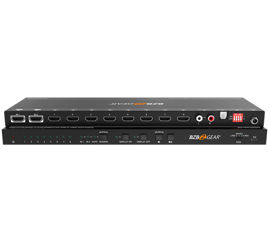 2x8 4K UHD HDMI Splitter/Distribution Amplifier with CEC Support