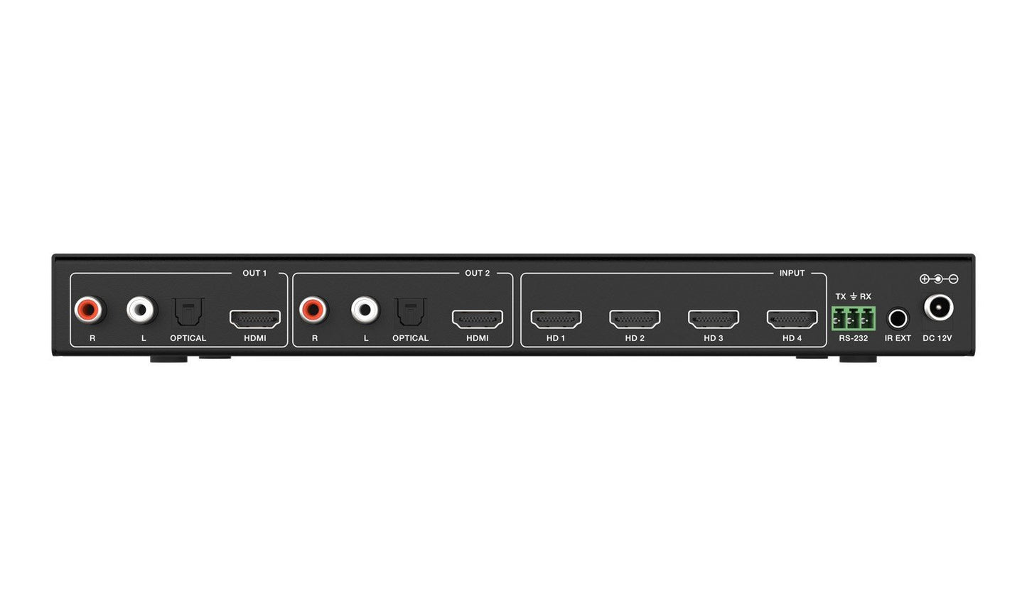UHD-MVS42MA: 4K UHD HDMI Seamless Switcher/Quad MultiViewer with Audio De-embedder