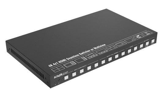 UMV-HA41: 4x1 4K UHD HDMI Seamless Switcher/Scaler/MultiViewer with IP/RS-232/Audio De-embedding