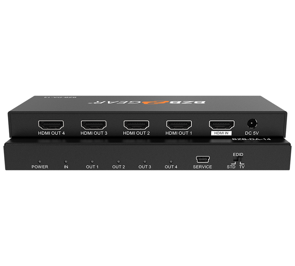 1x4 4K UHD HDMI Splitter with HDR and 3D Support