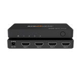 4x1 4K UHD Ultra Slim HDMI Switcher with IR Remote Control