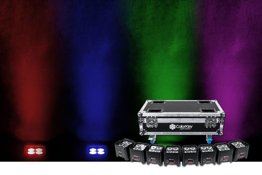MobilePar Mini Hex 4 8-Pack Bundle w/ Charging Flight Case