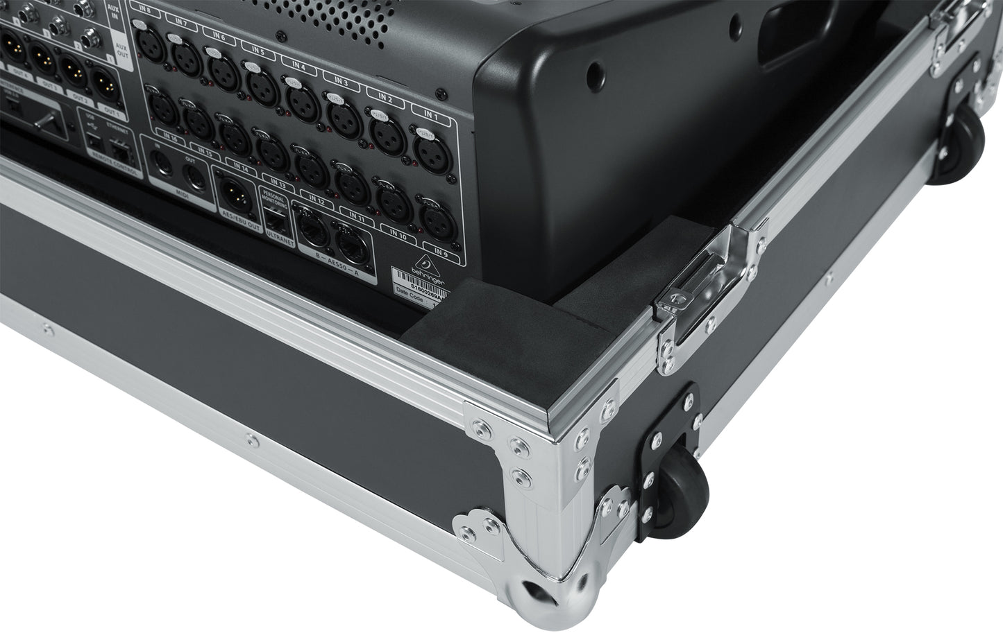 Road case for Behringer X-32 Compact Mixer with Doghouse
