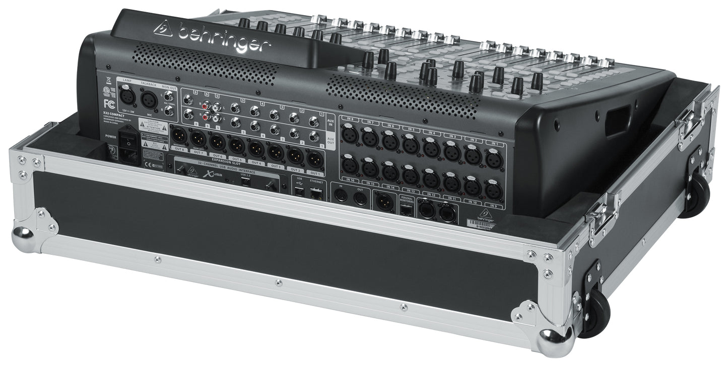 Road case for Behringer X-32 Compact Mixer with Doghouse
