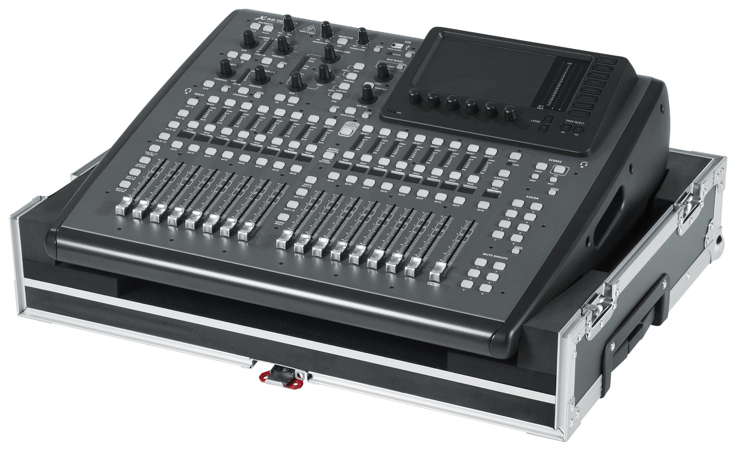Road case for Behringer X-32 Compact Mixer with Doghouse