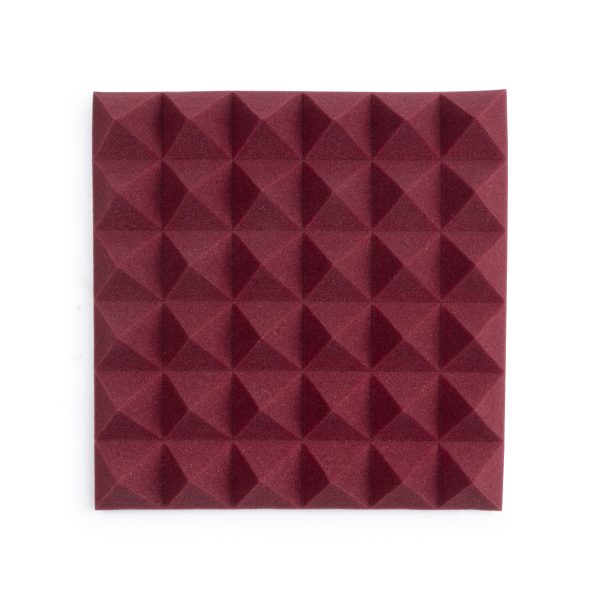 8 Pack Of Burgandy 12×12″ Acoustic Pyramid Panel