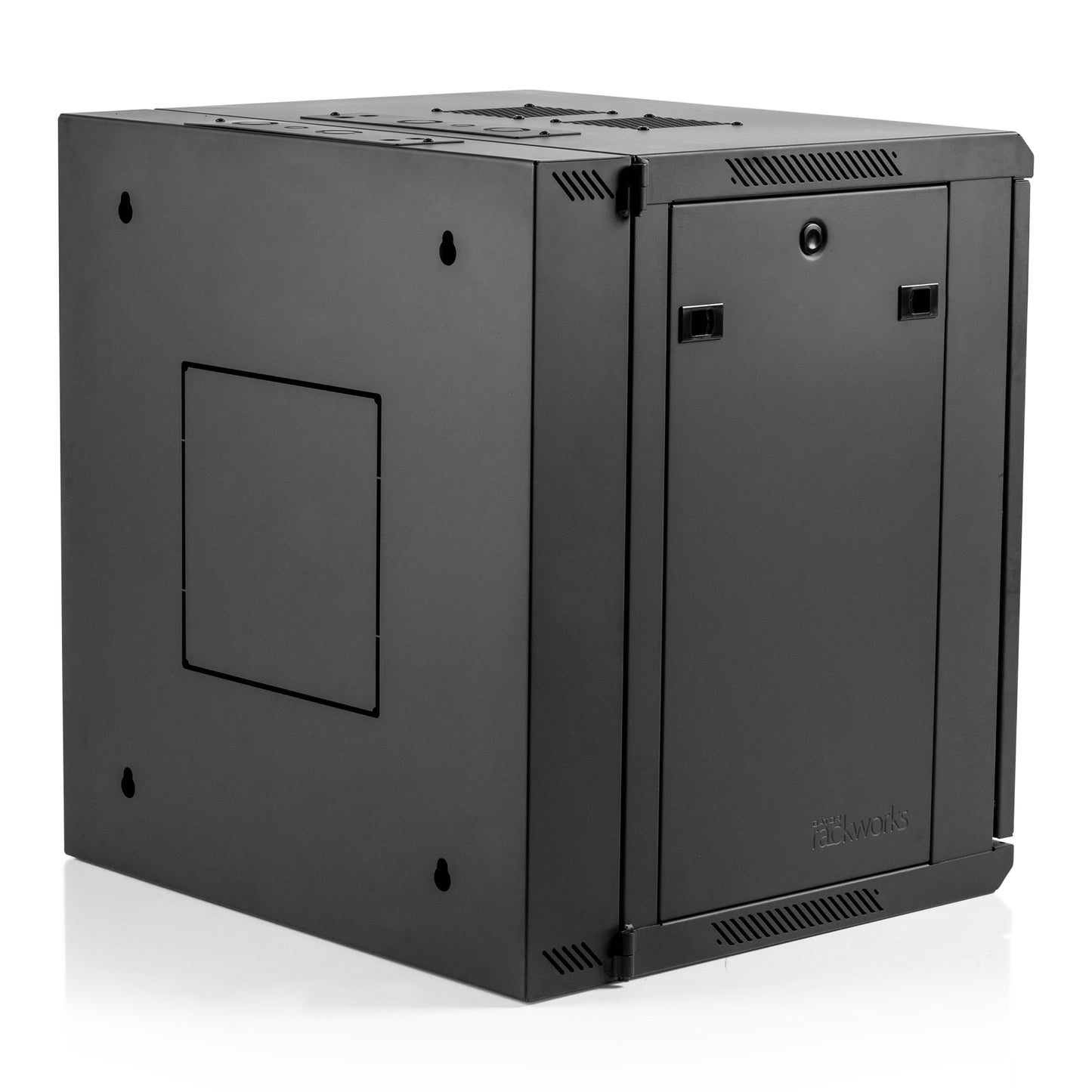 12U 21" Deep Sectional Wall Rack, Steel Door