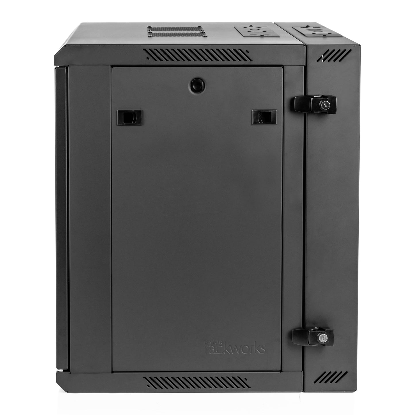 12U 21" Deep Sectional Wall Rack, Steel Door