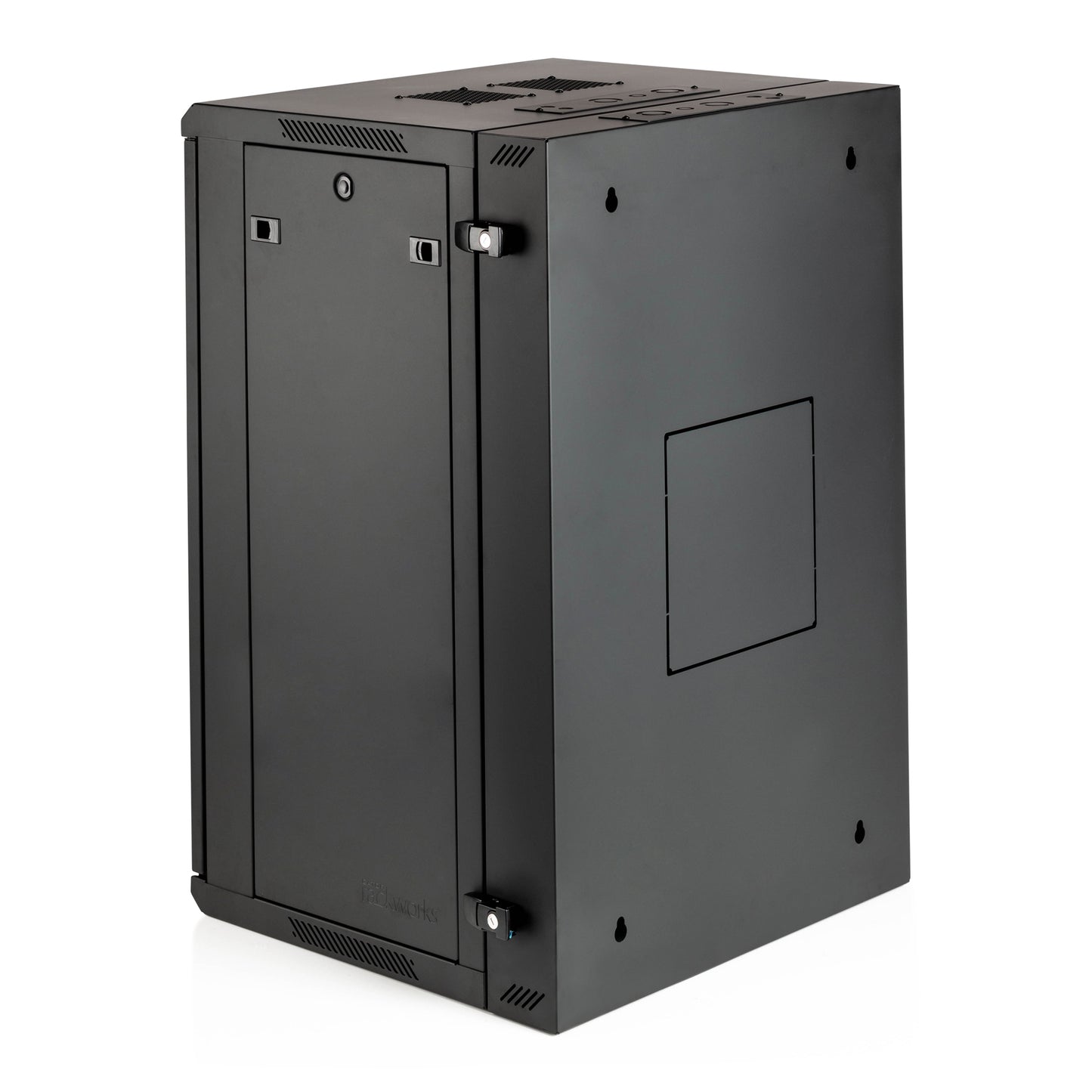18U 21" Deep Sectional Wall Rack, Metal Door