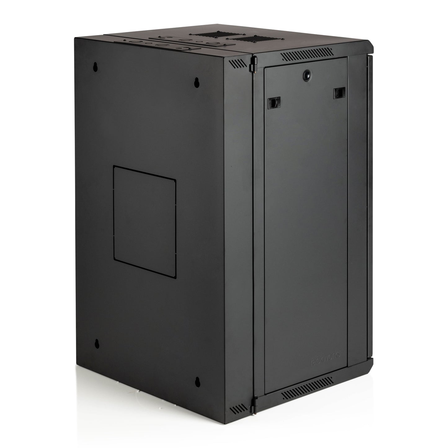 18U 21" Deep Sectional Wall Rack, Metal Door