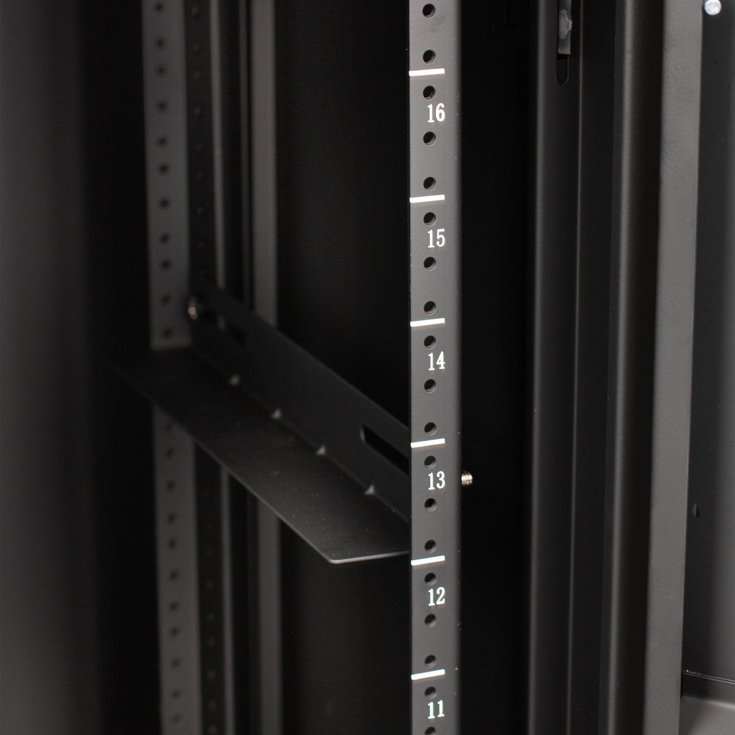 18U 21" Deep Sectional Wall Rack, Metal Door