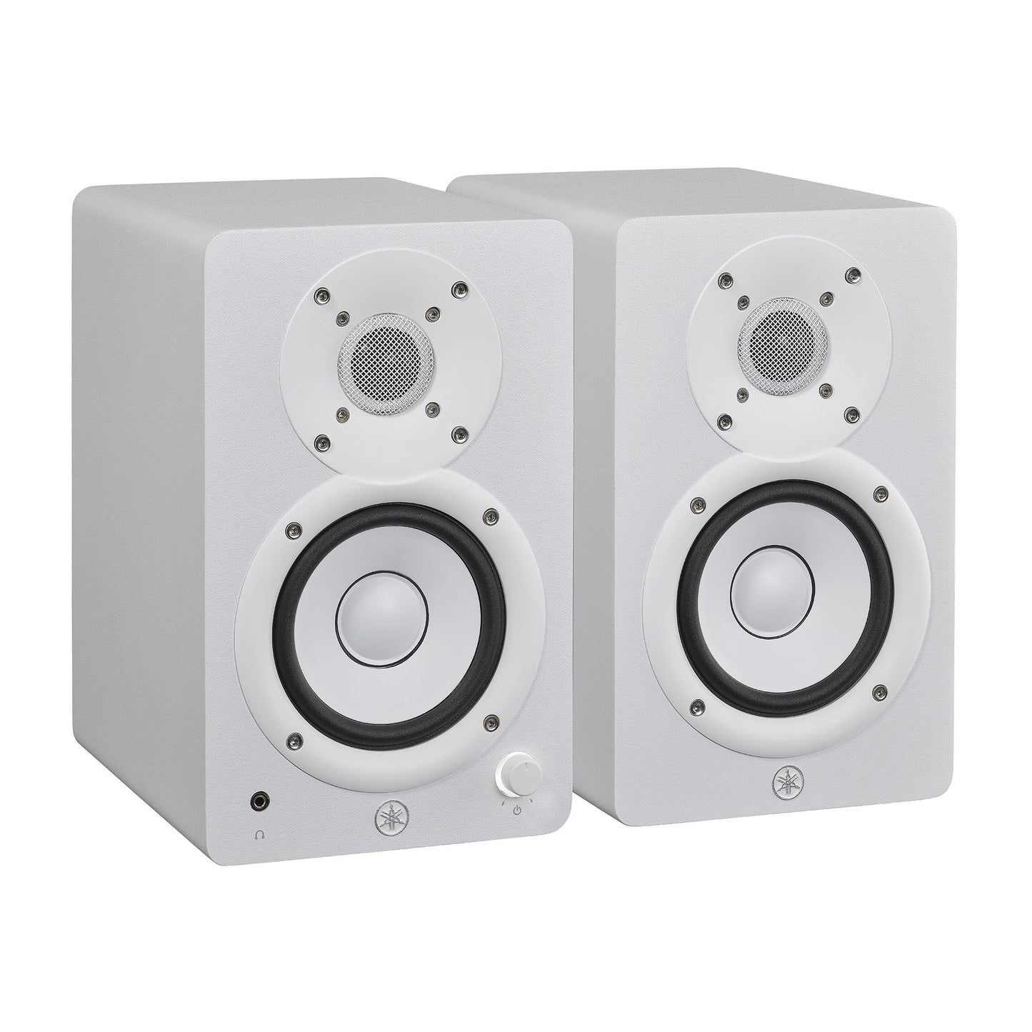White - 4.5" Powered Studio Monitors - Pair