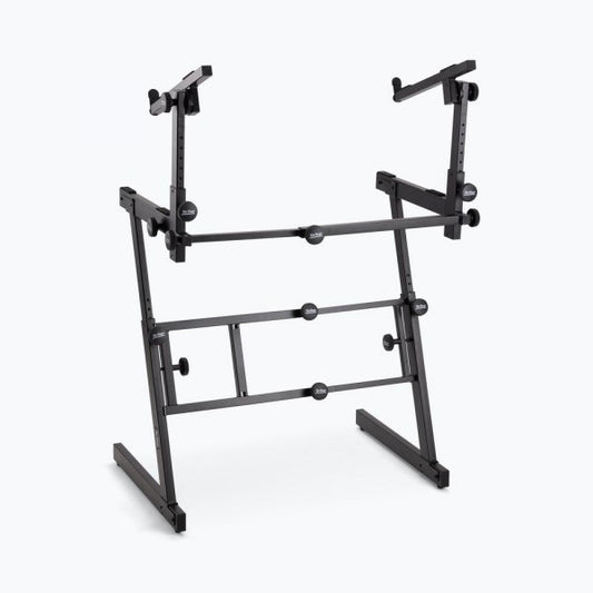 Folding-Z Keyboard Stand with Second Tier