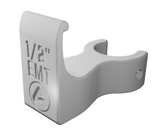 Vinyl Siding to Vertical Open Pipe Clips for EMT