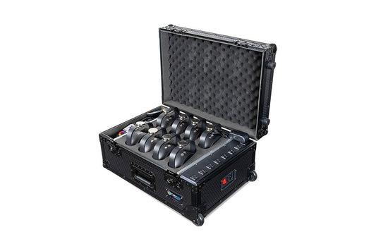 8-pc Charging Road Case Trolley for MobilePar HEX 5 (All Black)