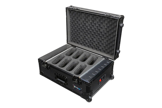 8-pc Charging Road Case Trolley for MobilePar HEX 5 (All Black)