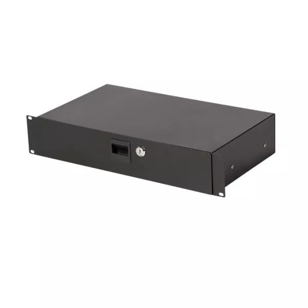 2U Locking Rack Drawer (Shallow)