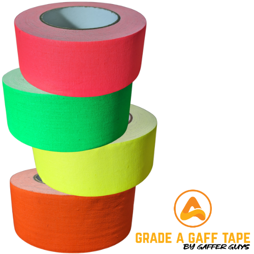 Grade A Fluorescent Neon 2" Gaff Tape - 30 Yard