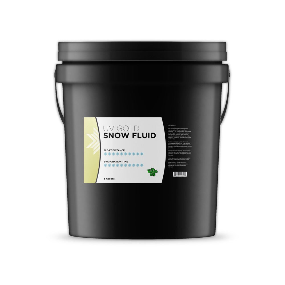 Froggy's Gold UV Snow Fluid - 5 Gallon (New)