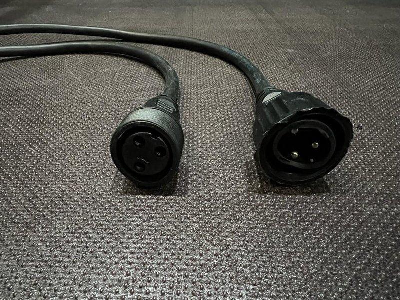 Screw-Together IP Rated 3-Pin DMX Link Cable - 50'