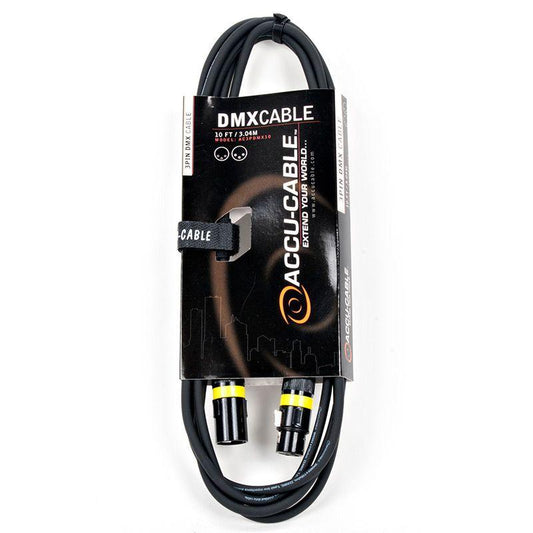 Accu-Cable 10ft 3-Pin DMX Cable - AC3PDMX10