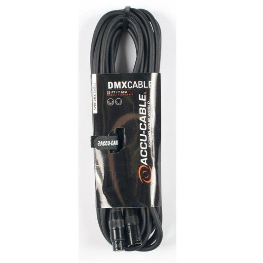 Accu-Cable 25ft 5-Pin DMX Cable - AC5PDMX25