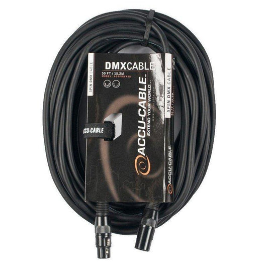 Accu-Cable 50ft 5-Pin DMX Cable - AC5PDMX50