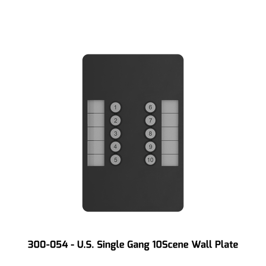 GeNetix 10 Scene Wall Plate (Dual Pack) US, incl. Front in b/w