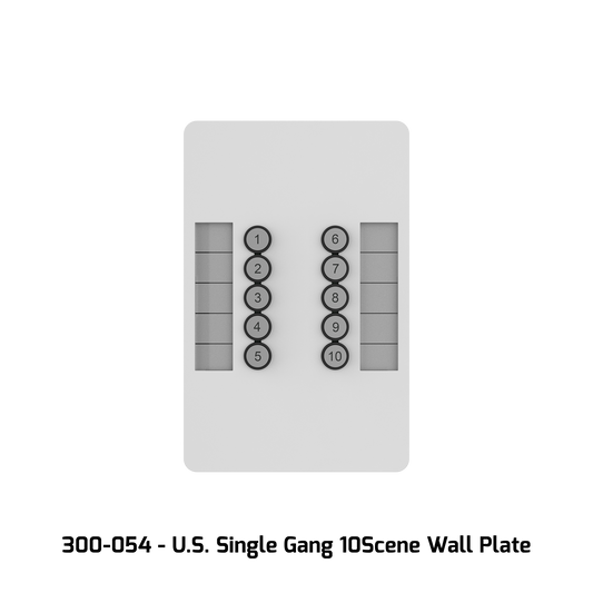 GeNetix 10 Scene Wall Plate (Dual Pack) US, incl. Front in b/w