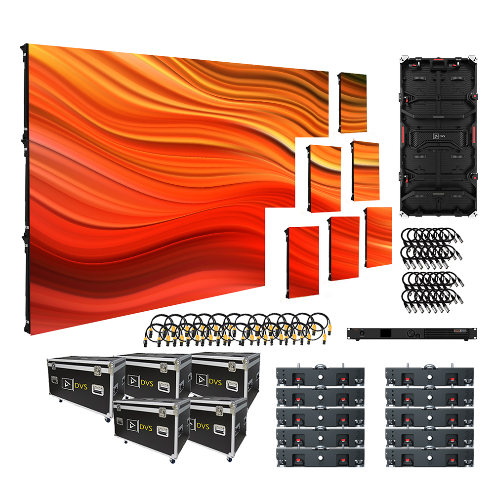 Vizra-3X 16-FT X 10-FT 3.9MM LED Video Wall System Package (NovaStar)