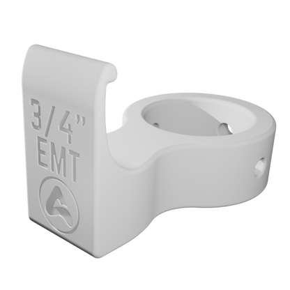Vinyl Siding to Vertical Closed Pipe Clips for EMT