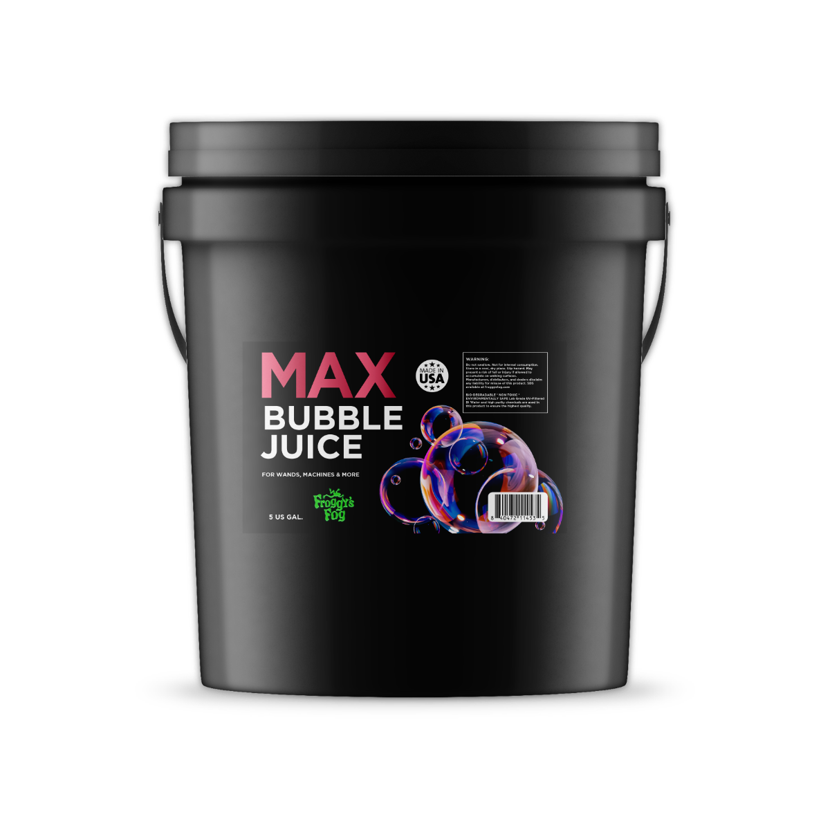 Froggy's Max Bubble Fluid - 5 Gallon (New)