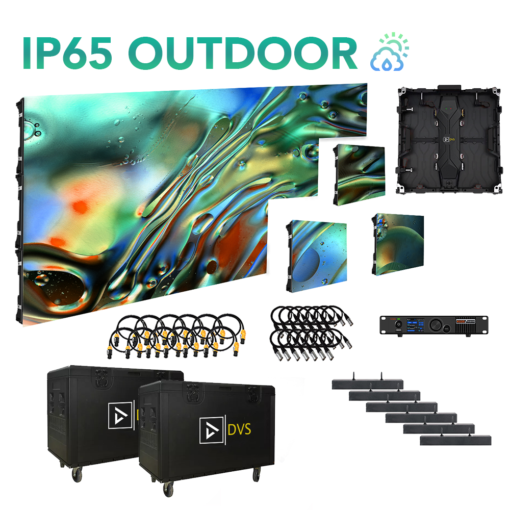 Optic-ER3IP 10-FT X 5-FT 3.9mm IP65 Outdoor LED Video Wall System Package