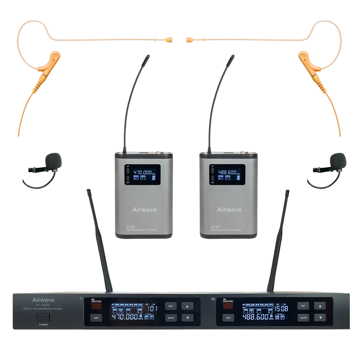 AT-5220 HSD Pack Wireless Microphone System
